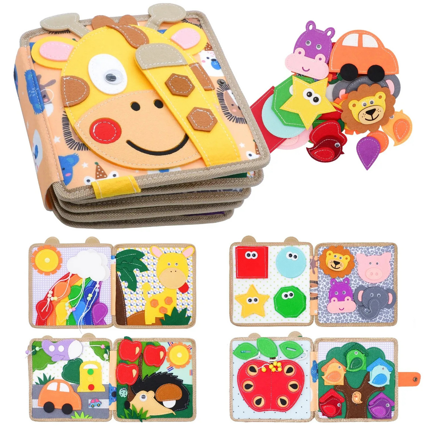 Montessori Genius Giraffe Book
