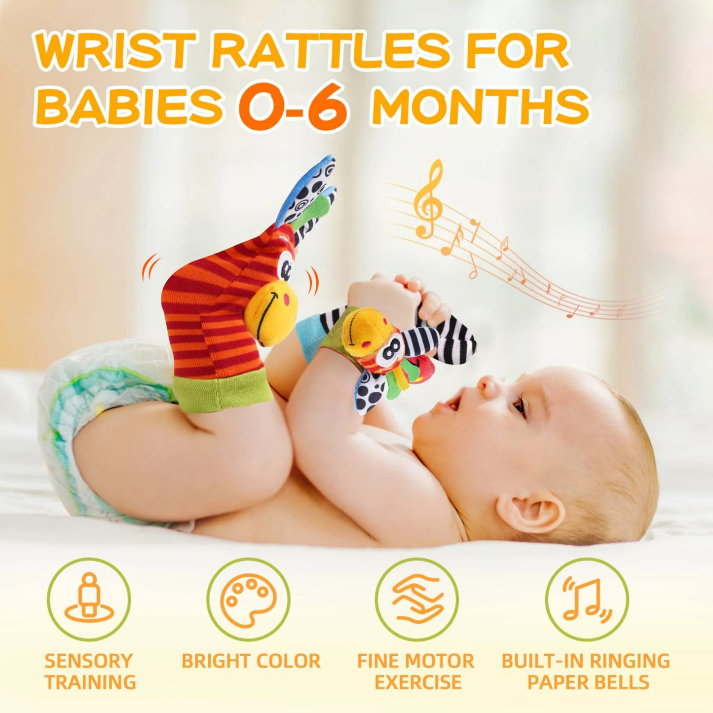 Montessori Rattle Socks Set