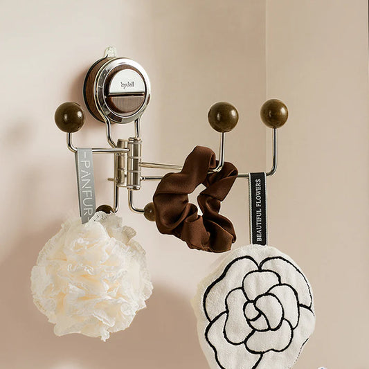 No-Drill Rotating Suction Hooks – Strong Hold, Easy Wall Installatio