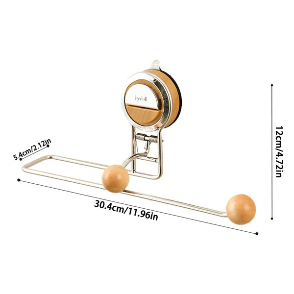 No Drilling Suction Stainless Steel Toilet Paper Holder