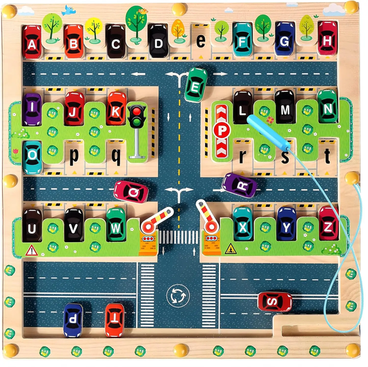 Montessori Alphabet Parking Maze