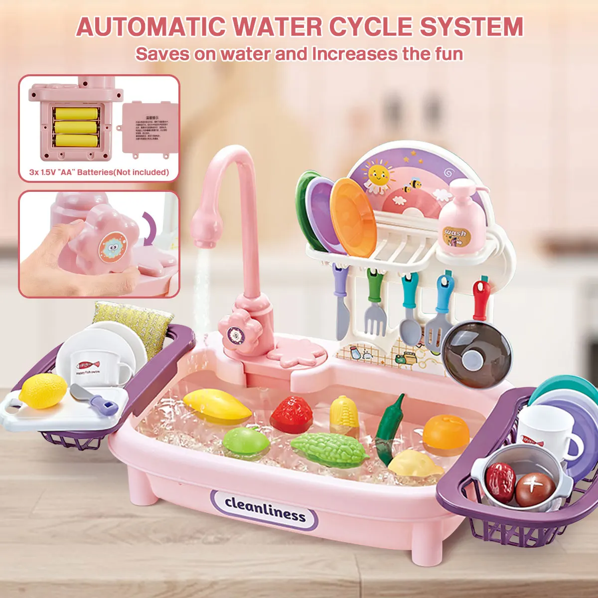 Montessori-Inspired Standing Water Sink β Indoor & Outdoor Play Station