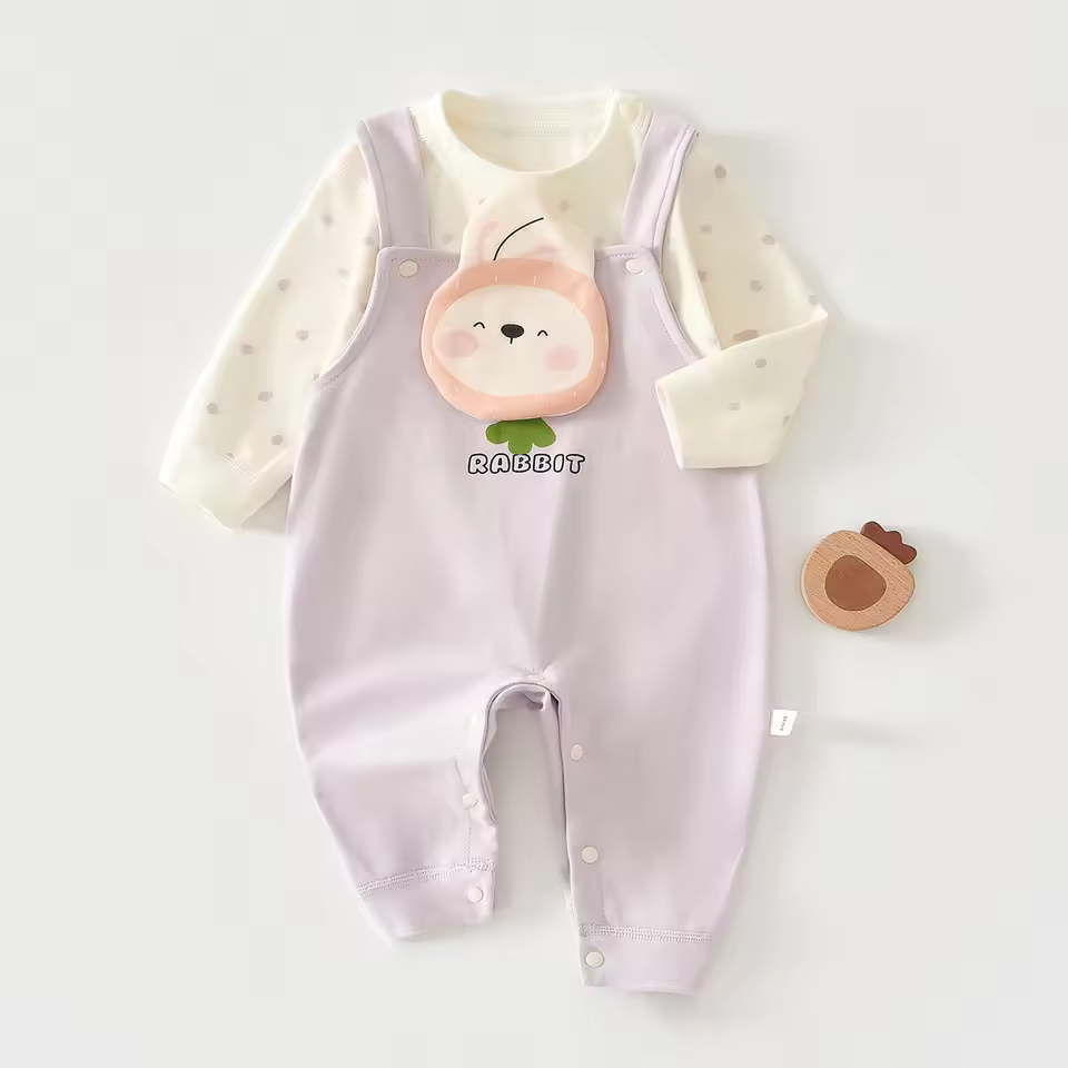 Premium Cotton Baby Overall Set - Graphic Set