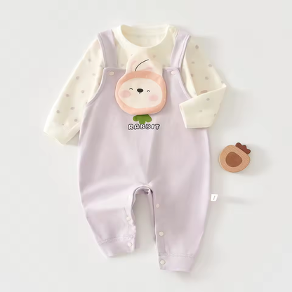 Premium Cotton Baby Overall Set - Graphic Set