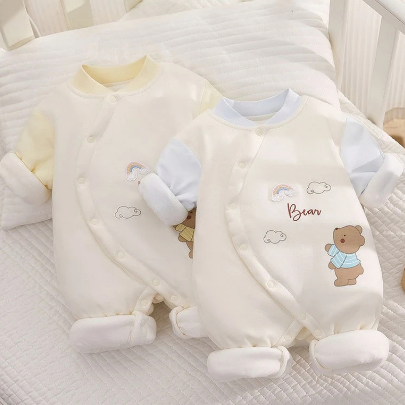 Winter Premium Cotton Romper - Honey Bear