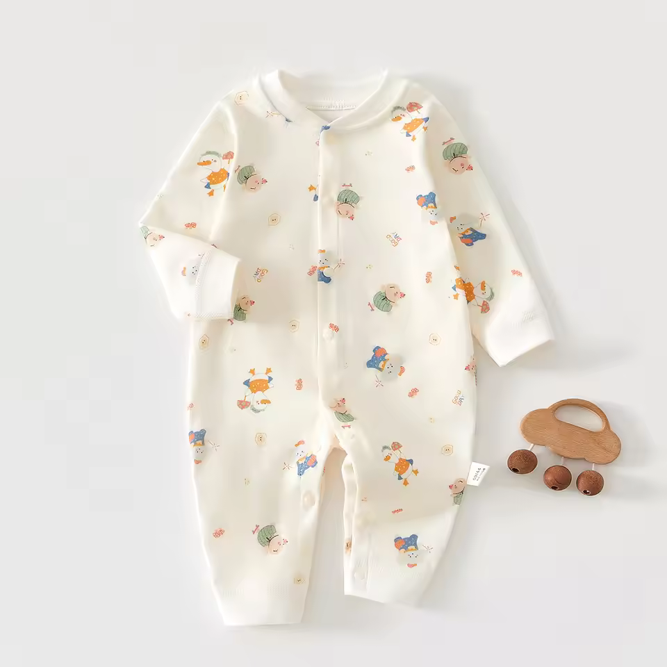 Essential Premium Cotton Romper - Playful Storytime