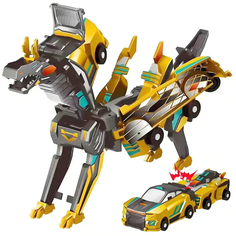 Collision Transforming Dinosaur Car Toy