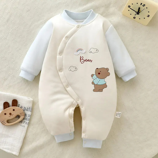 Winter Premium Cotton Romper - Honey Bear