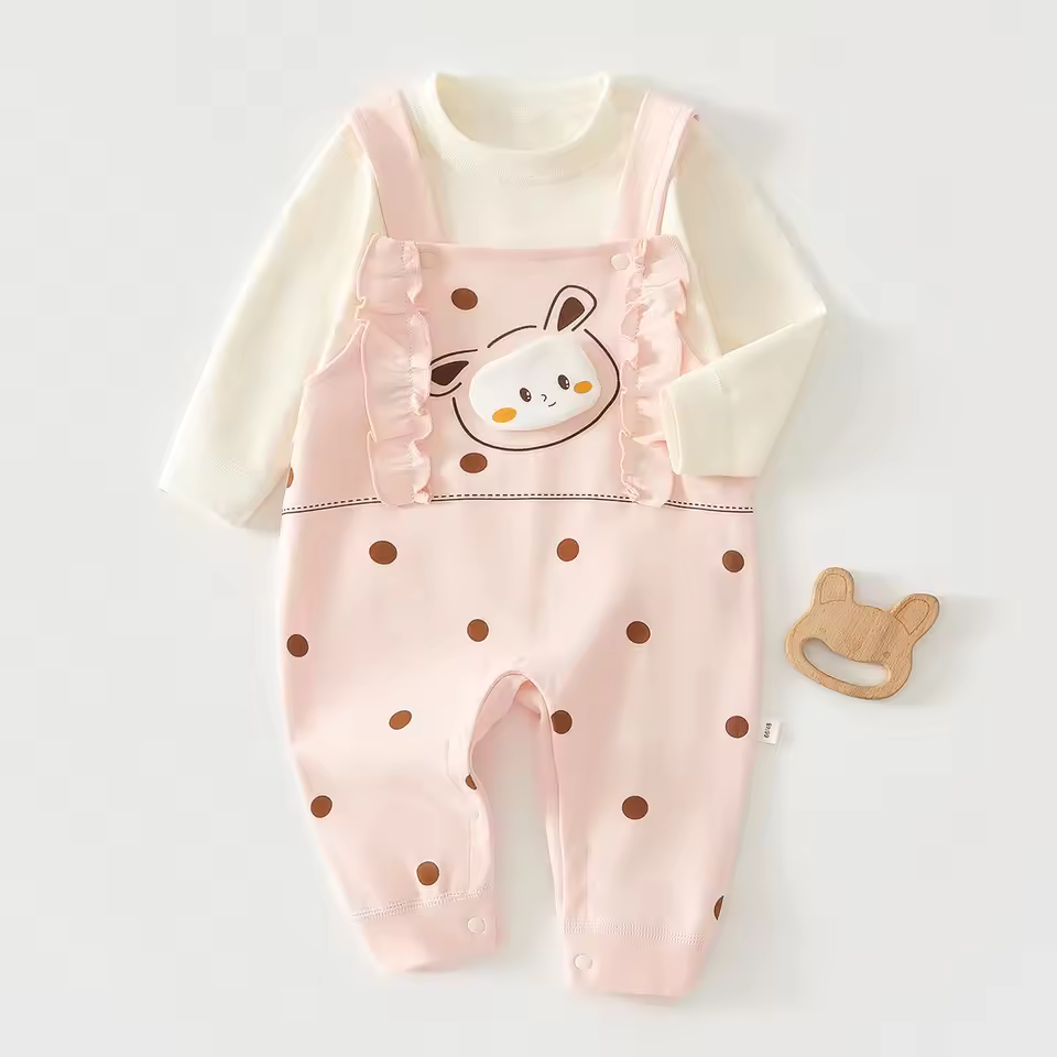 Premium Cotton Baby Overall Set - Graphic Set