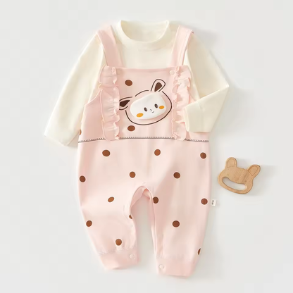 Premium Cotton Baby Overall Set - Graphic Set
