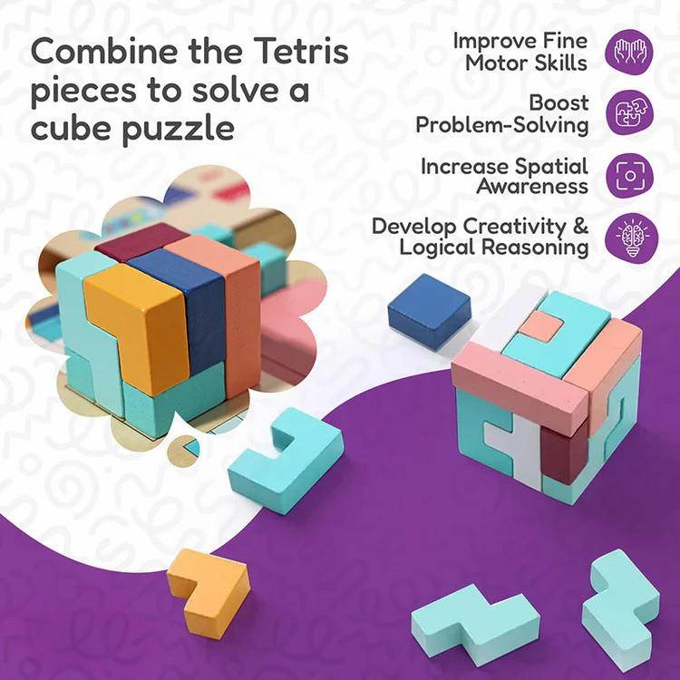 Montessori Wooden Tetris