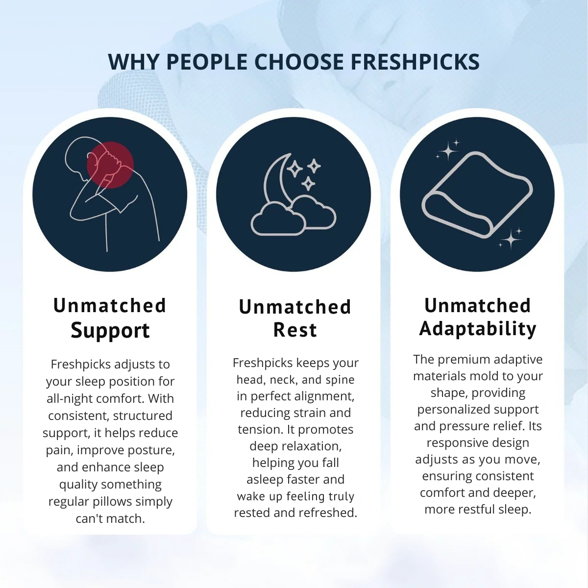 Ergonomic Pillow – Wake Up Refreshed — Every Single Morning