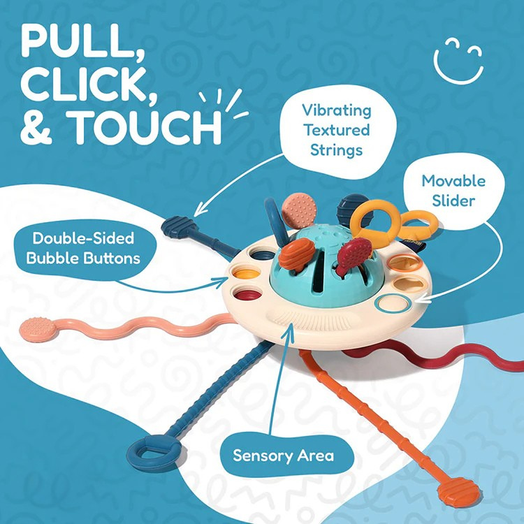 Montessori Silicone Pulling Toy
