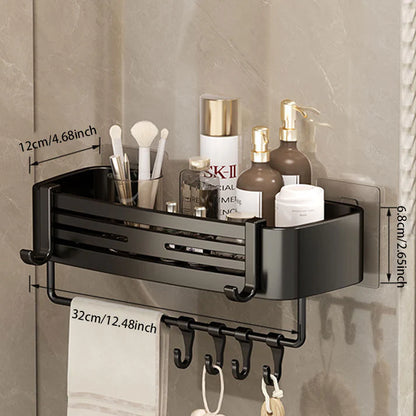 Space Aluminum No-Drill Bathroom Corner Shelf – Quick Drainage & Strong Load-Bearing