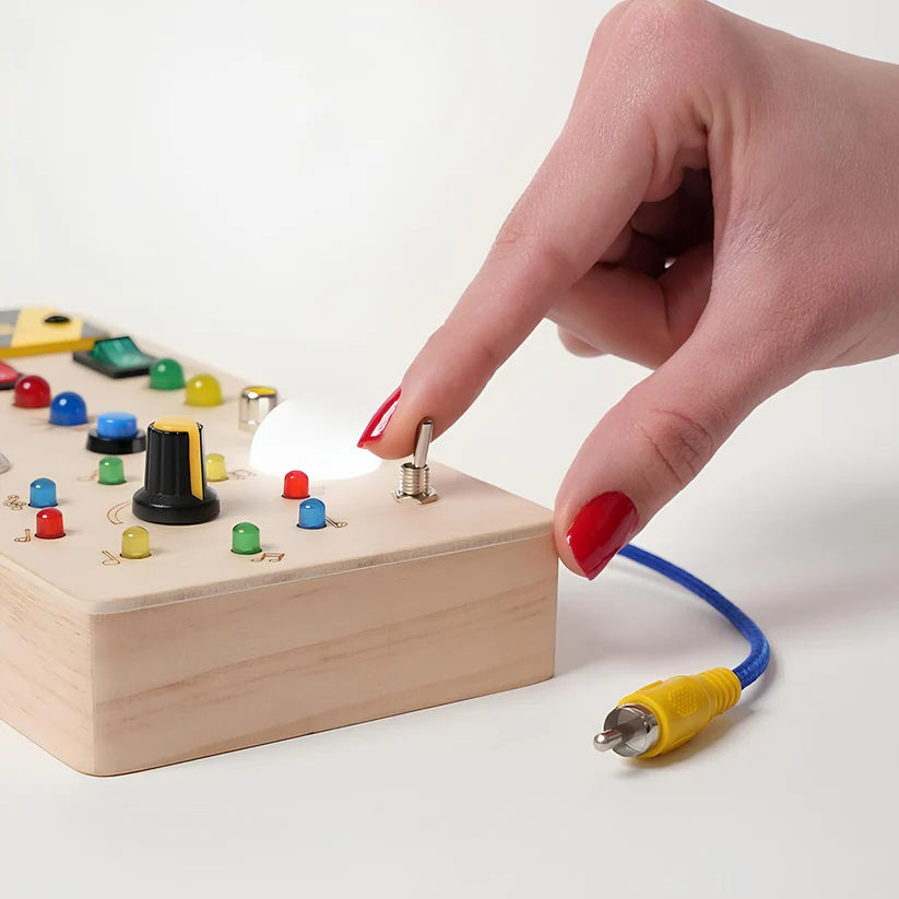 Montessori Wooden Switch Board