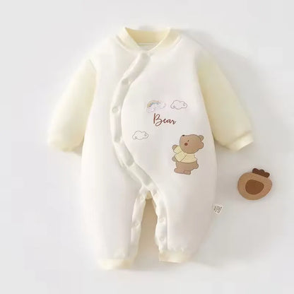 Winter Premium Cotton Romper - Honey Bear
