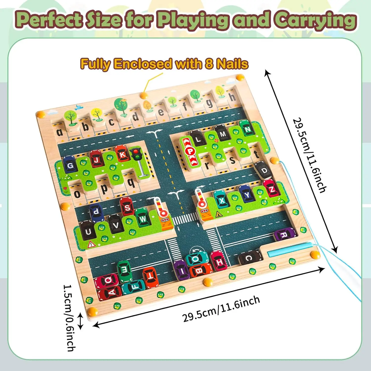 Montessori Alphabet Parking Maze