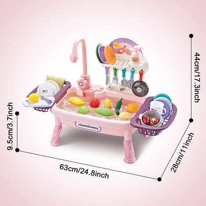 Montessori-Inspired Standing Water Sink – Indoor & Outdoor Play Station