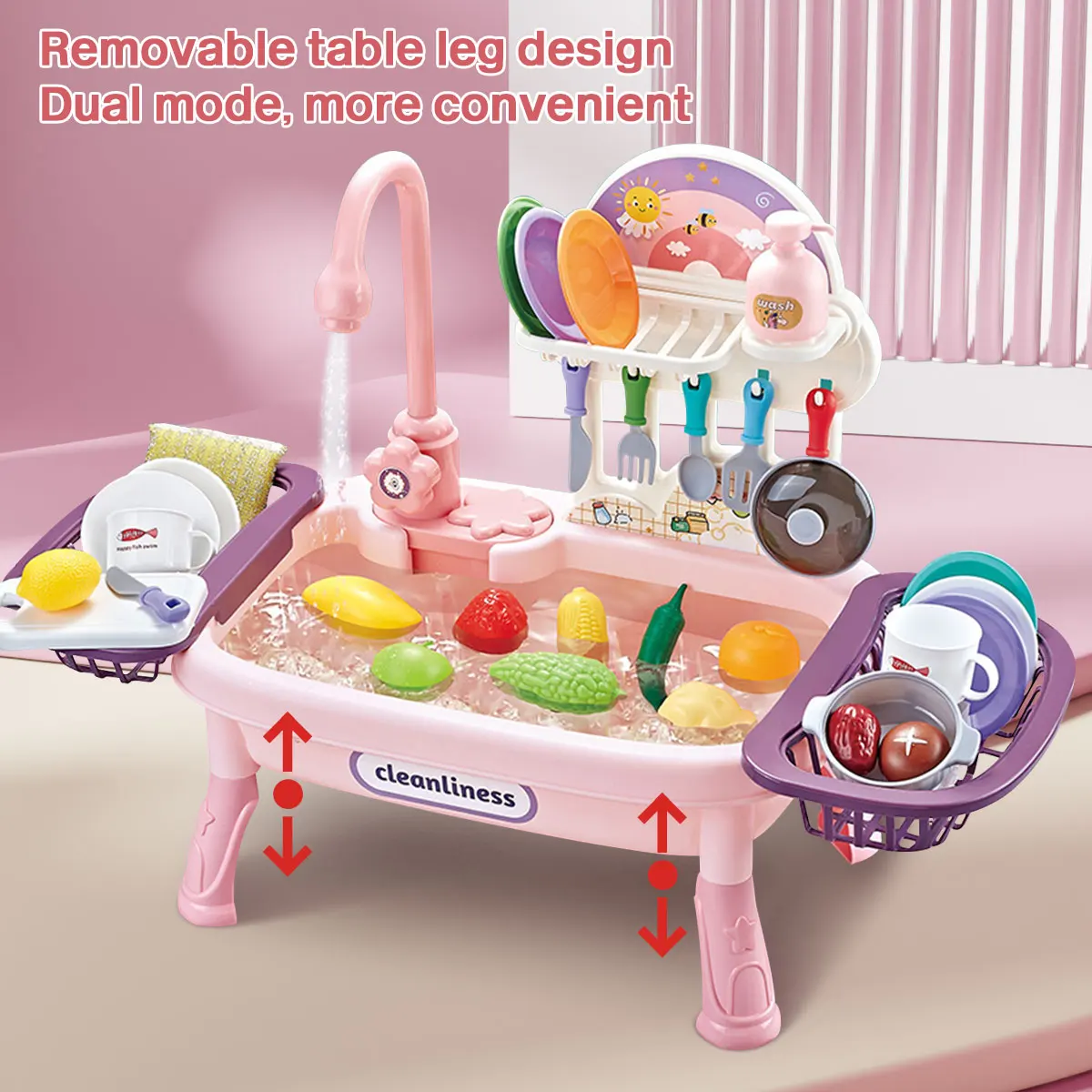 Montessori-Inspired Standing Water Sink – Indoor & Outdoor Play Station