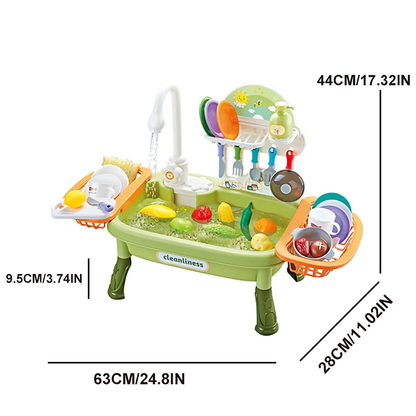 Montessori-Inspired Standing Water Sink – Indoor & Outdoor Play Station