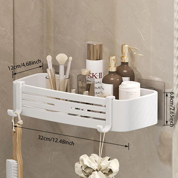 Space Aluminum No-Drill Bathroom Corner Shelf – Quick Drainage & Strong Load-Bearing